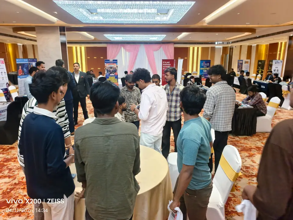 Students and parents attending the Great Education Expo